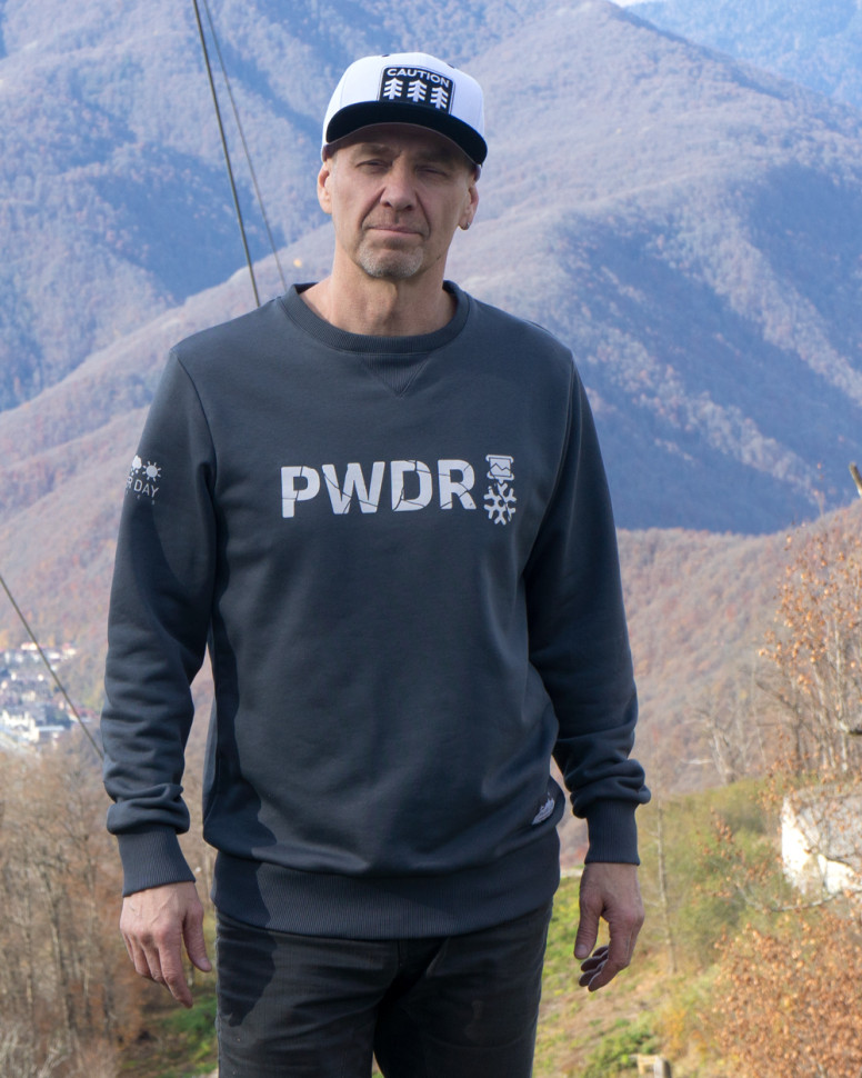 Свитшот PWDR  унисекс (дымчатый)