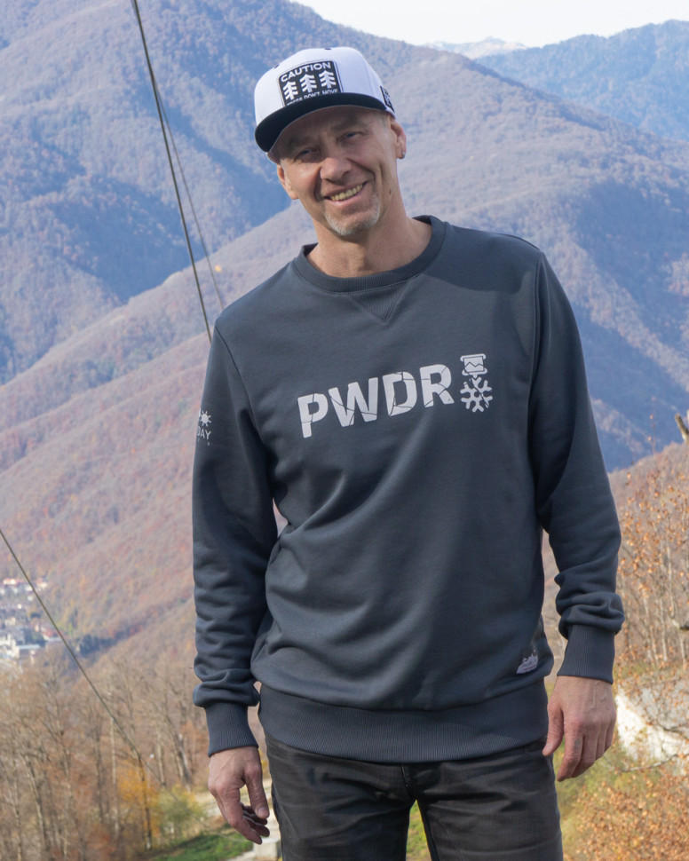 Свитшот PWDR  унисекс (дымчатый)