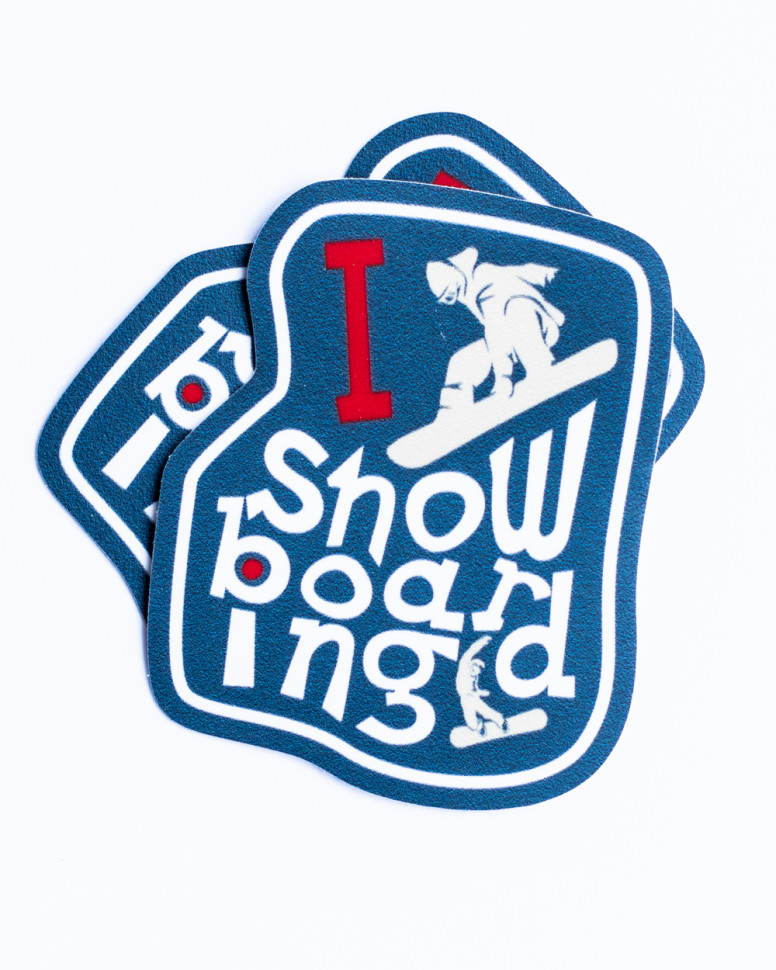 Наклейка "I Love SnowBoarding"
